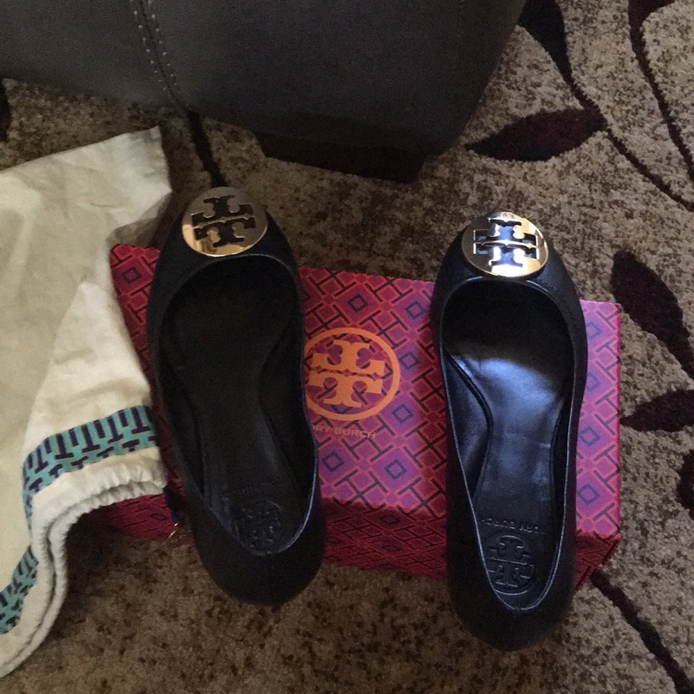 Tory Burch black flats.
